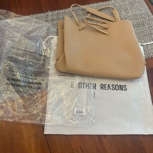 8 Other Reasons Tan Vegan Lesther Women's Slouchy Crossbody